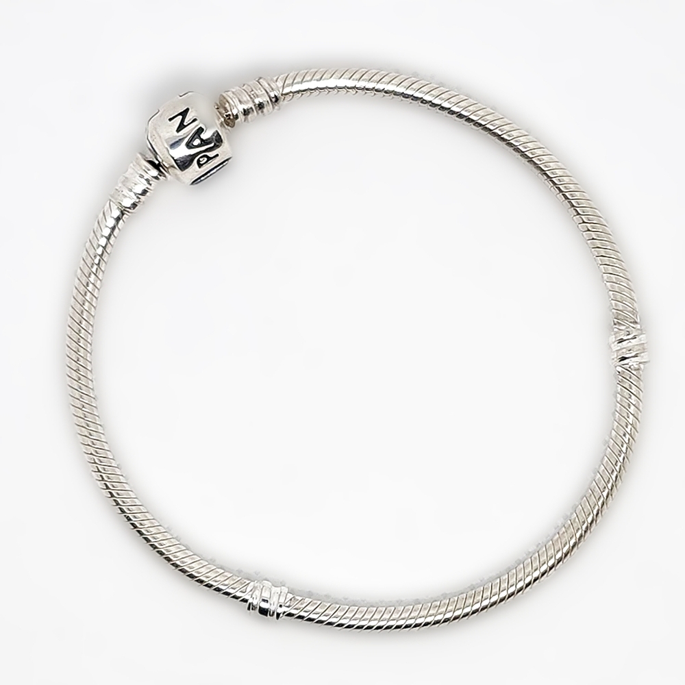 Pandora Sterling Silver 7.5" Snake Charm Bracelet